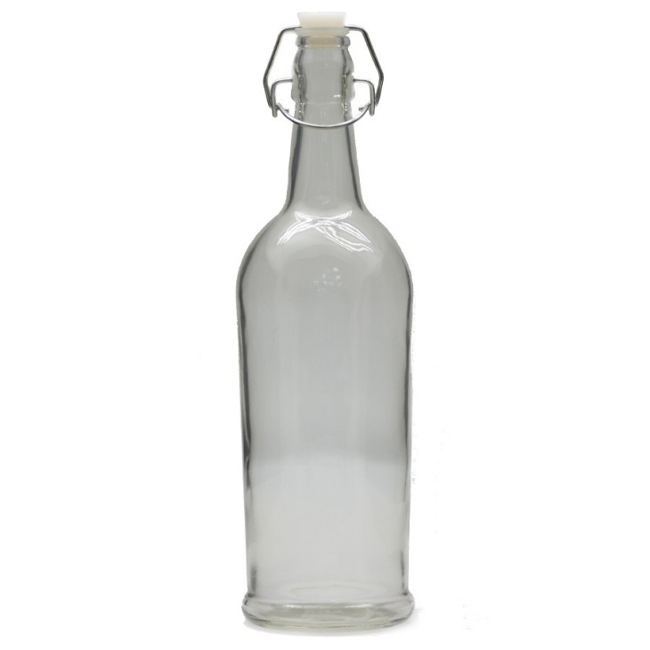Szklana butelka na wodę z zapięciem mechanicznym ELEGANCE 1litr Arte Regal 44550