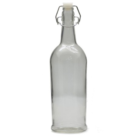 Ozdobna butelka na wodę z zapięciem mechanicznym ELEGANCE 1litr