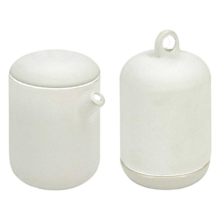 Cukiernica i mlecznik mały zestaw porcelanowy biały LIV-INTERIOR 120.600.11