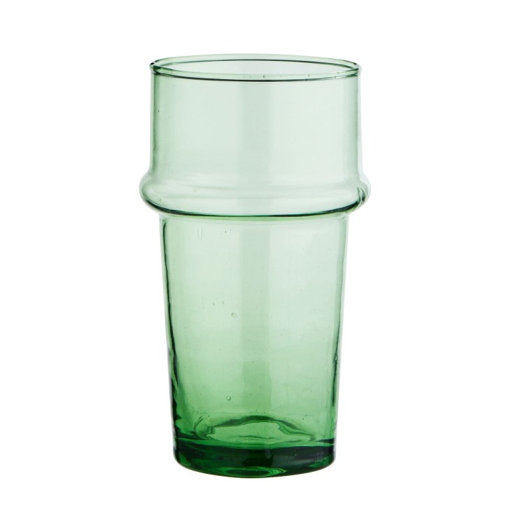 Szklanka zielona BELDI ze szkła z recyklingu Madam Stoltz LVB-48V