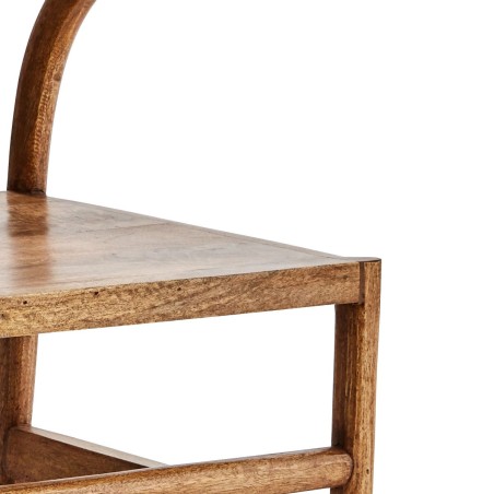 Krzesło WOODEN CHAIR, z oparciem do jadalni, do kuchni, drewno mango