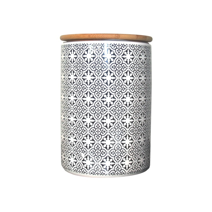 Pojemnik ceramiczny TILES 14 cm z hiszpańskim wzorem Boltze 1005966.1