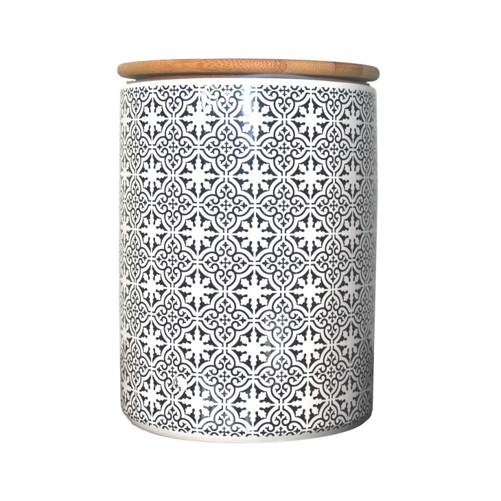 Pojemnik ceramiczny TILES 16 cm z hiszpańskim wzorem Boltze 1005966.2