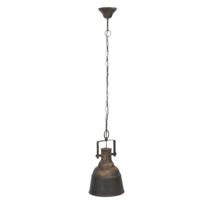 Clayre & Eef Lampa wisząca metalowa, postarzana, rustykalna BROWN 6LMP681