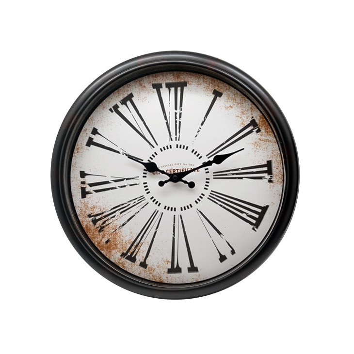 Zegar ścienny retro brązowy ROMA Arte Regal 43752.1