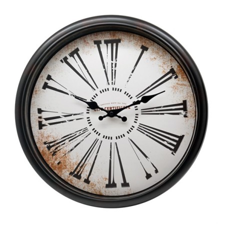 Zegar ścienny retro brązowy ROMA