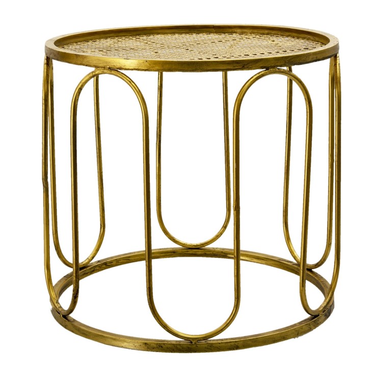 Stolik metalowy złoty stolik kawowy Clayre & Eef 6Y4552