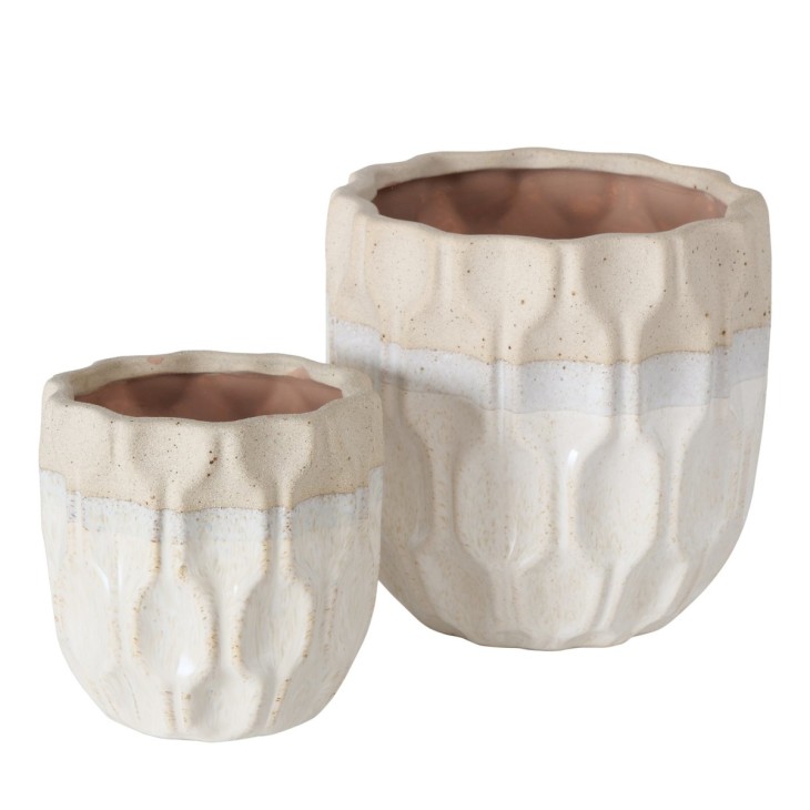Doniczki skandynawskie ceramiczne MALIA- zestaw 2 sztuki Boltze 2015209