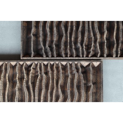 NAVDESIGN Panel dekoracyjny drewniany SOOTHING SEA, dębowy, 50cm x 35cm x 2.6cm SS01