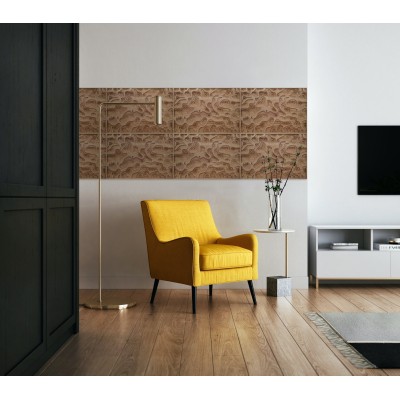 NAVDESIGN Panel dekoracyjny drewniany MOON ROCK, dębowy, 50cm x 35cm x 2.6cm MR01