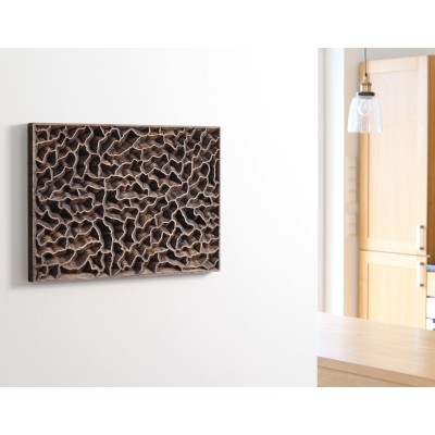 NAVDESIGN Panel dekoracyjny drewniany DEEP DAVE, dębowy, 50cm x 35cm x 2.6cm DD01