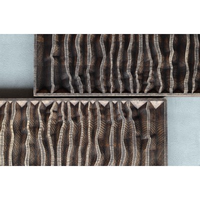 NAVDESIGN Panel dekoracyjny drewniany SOOTHING SEA, dębowy, 70cm x 50cm x 2.6cm SS7050