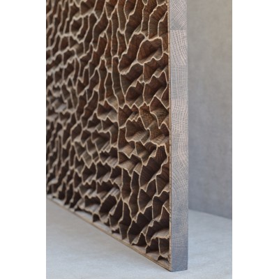 NAVDESIGN Panel dekoracyjny drewniany DEEP DAVE, dębowy, 70cm x 50cm x 2.6cm DD7050