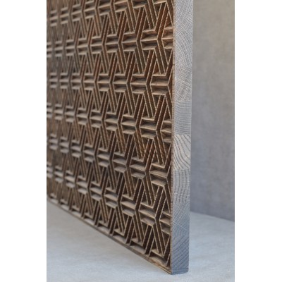 NAVDESIGN Panel dekoracyjny drewniany POWER ARMOR, dębowy, 70cm x 50cm x 2.6cm PA5070
