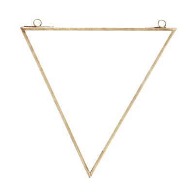 Lustro złote trójkątne TRIANGULAR 20x23cm